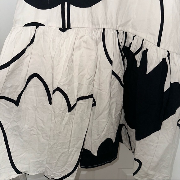 Anthropologie Corey Lynn Calter Drop Waist Black and White Dress - Picture 6 of 6